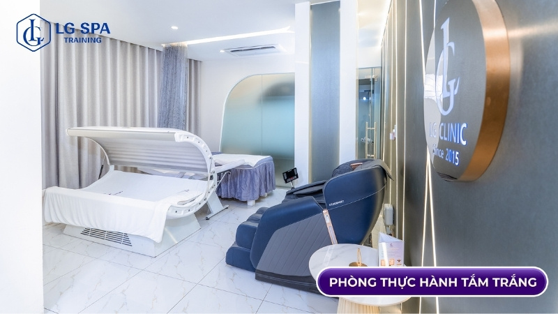 cơ sở vật chất xịn xò cho học viên thực hành