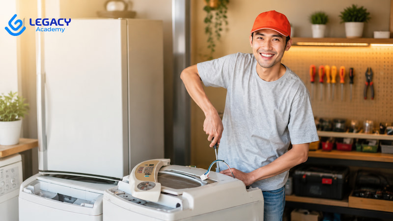 nghề sửa chữa điện lạnh không cần bằng cấp 3