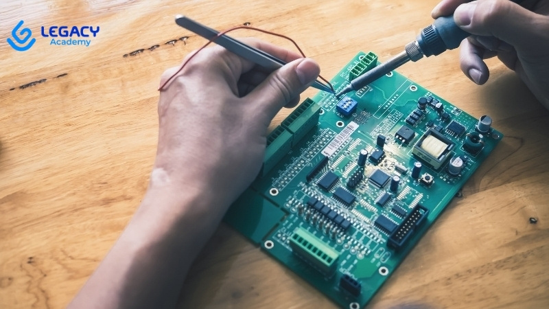 nghỉ học sớm học nghề điện điện tử