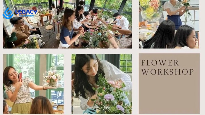 học nghề cắm hoa cho nữ 30 tuổi