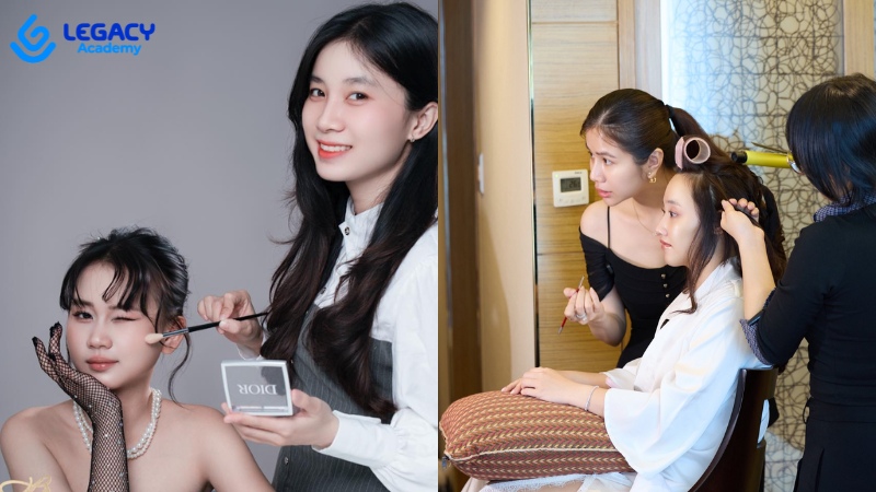 học nghề ngắn hạn cho nữ bằng nghề makeup