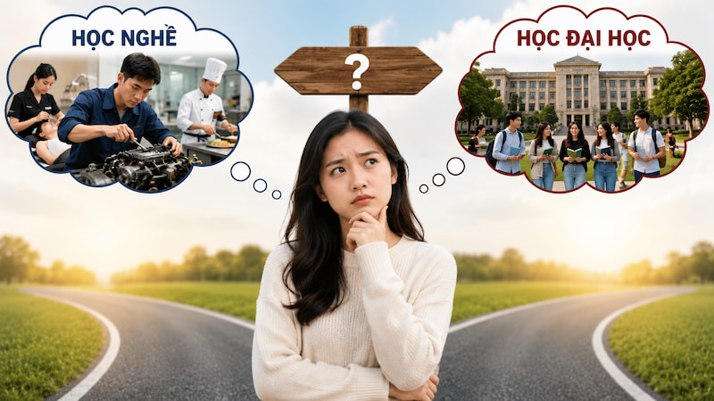 Nên học đại học hay học nghề