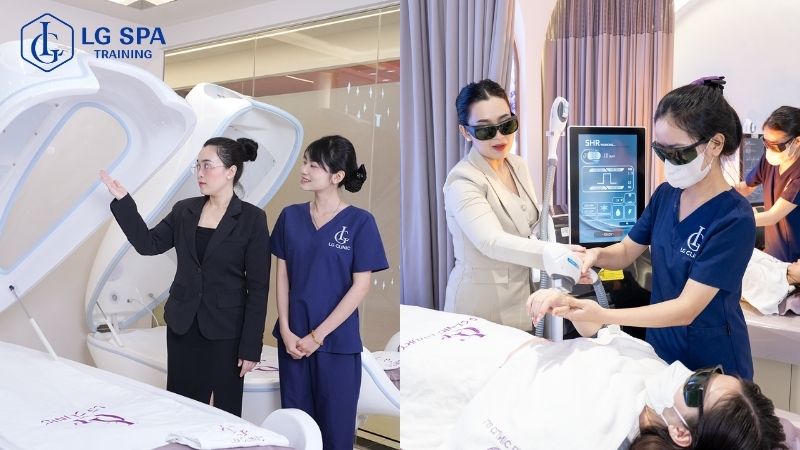 địa chỉ dạy spa vừa học vừa làm lg spa training center
