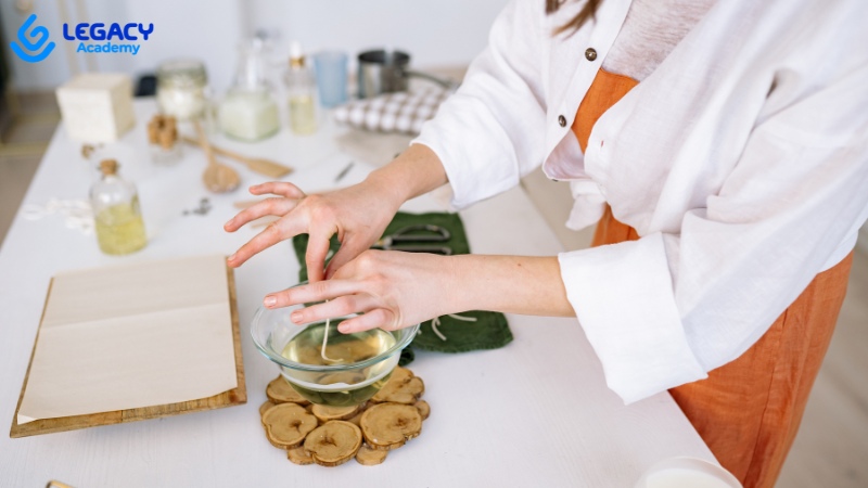 học nghề tay trái làm đồ handmade