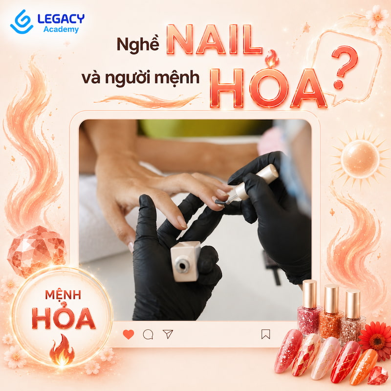 Nghề nail thuộc mệnh gì - mệnh hỏa