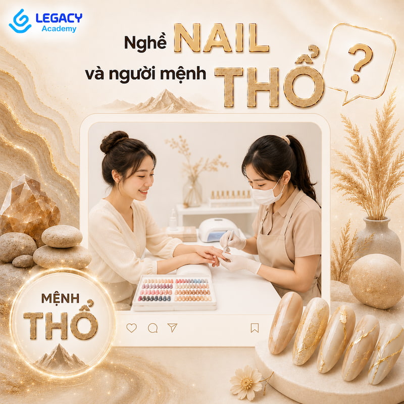 Người mệnh thổ học nghề nail