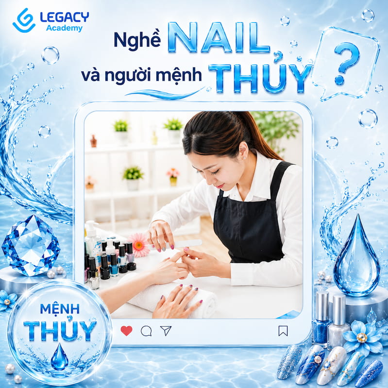 Nghề nail thuộc mệnh gì - mệnh thủy