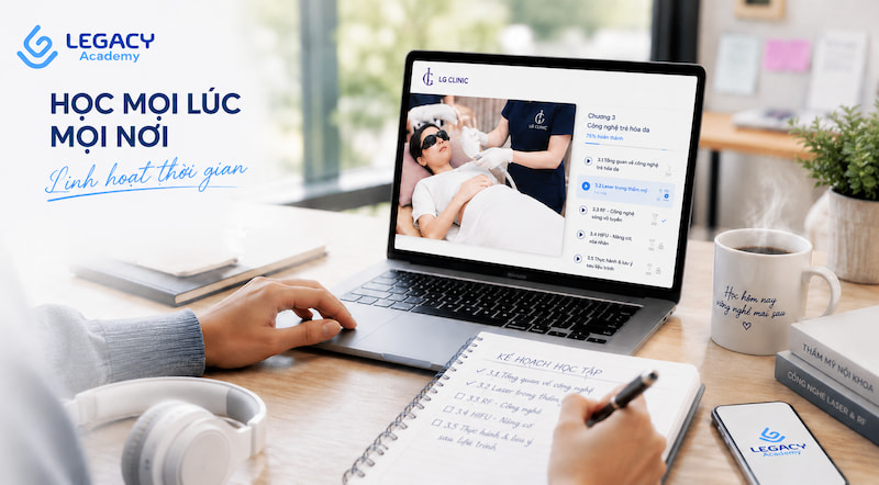 Ưu điểm khóa học spa online