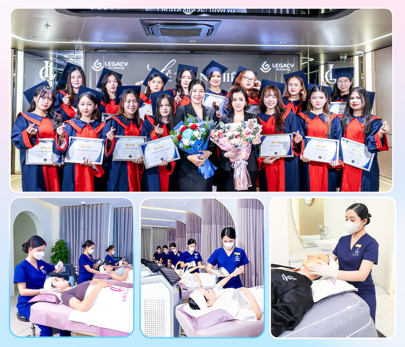 tốt nghiệp nghề spa tại Legacy Academy